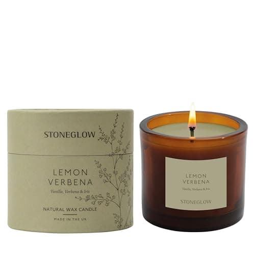 Image of Stoneglow - The Walled Garden Collection - Lemon Verbena - Vanilla | Verbena | Iris -Scented Natural Wax Candle Tumbler (79 x 89mm) - Green