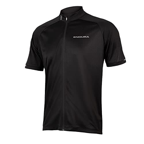 Image of Endura Men's Xtract Shortsleeve Cycling Jersey II | Quick-Dry | Reflective Logos | Silicone Grip Jersey, Black, M
