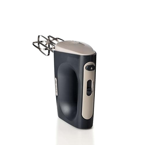 Image of Ariete 1545 Breakfast 450 W Hand Blender, 5 Speed, Turbo Function, 2 Beaters, Stainless Steel Whisk, Dark Grey and Sahara