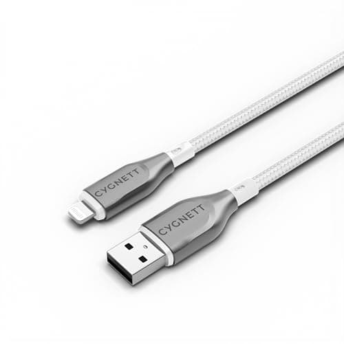 Image of Cygnett Armoured Lightning To USB-A Cable - White 1m