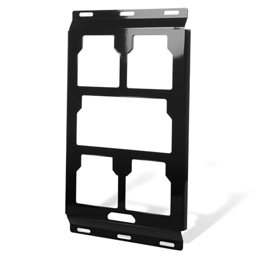 Image of Carbon Steel Packout Mounting Plate for Milwaukee Packout Toolbox, Heavy-Duty Wall or Floor Mounting Base, Half Plate Size
