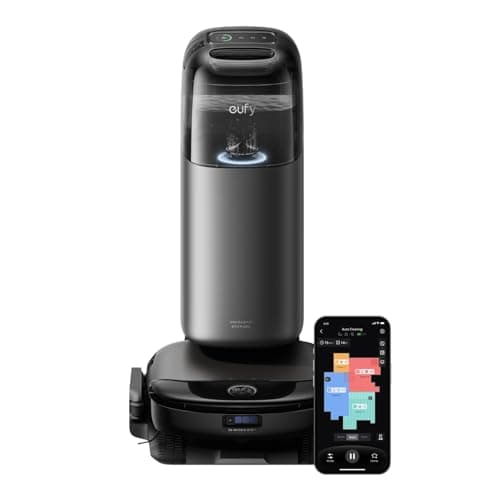 Image of eufy Omni S1 Pro, Robot Vacuum Cleaner with Mop, HydroJet, Incredible Suction, Obstacle Avoidance,Eco-Clean Ozone, Lift Mop, Auto Washing & Drying, Auto-Emptying, Detergent Dispenser