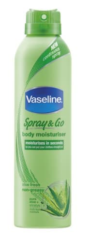 Image of Vaseline Spray and Go Body Moisturiser, Aloe Fresh 190 ml, Pack of 3