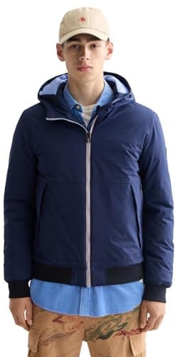 Image of Scotch & Soda Men's Hooded Softshell Jacket Padded, Peacoat, L