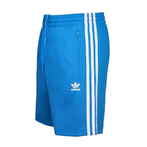 Image of adidas Originals Firebird Shorts Mens 3 Stripe Trefoil Shorts Blue IM9419 (UK, Alpha, M, Regular, Regular, Blue)