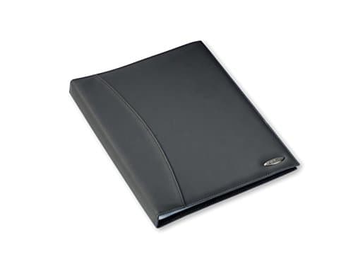 Image of Rexel Soft Touch A4 Display and Presentation Folder Book, Smooth Leather, 24 Pockets - Black,Medium