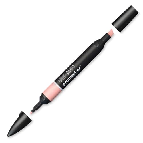 Image of Winsor & Newton 0203622 ProMarker Professional Layout Marker - 2 Tips, Fine & Wide for Drawings, Design & Layouts - Mist Pink