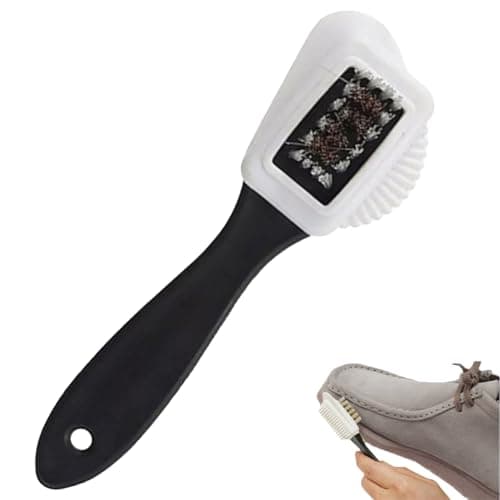 Image of 4-Way Suede Cleaning Brush for Boots & Shoes – Nubuck Cleaner Tool – Restores Texture, Removes Dirt Gently – Deep Clean for Suede Footwear – Shoe Care Essential