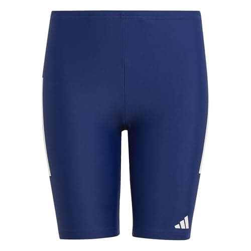 Image of adidas Boy's 3-Stripes Swim Jammers Kids, Dark Blue/White, 9-10 Years
