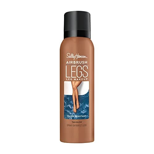 Image of Sally Hansen Airbrush Legs Instant Tan Spray, Water and Transfer Resistant Formula, Light Weight with Full Coverage Effect, Tan, 75ml