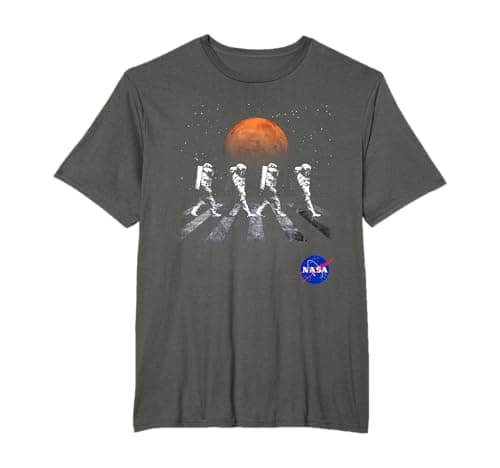 Image of NASA T-Shirt Walking Astronauts in Space Mars T-Shirt