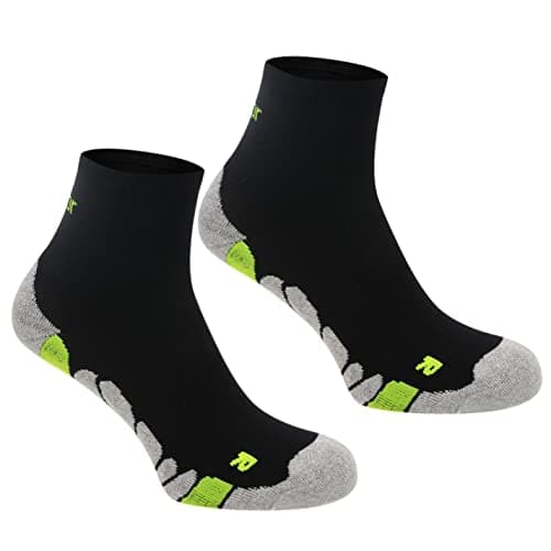 Image of Karrimor Kids Dri 2 Pack Socks Junior Black/Fluo Junior 1-6