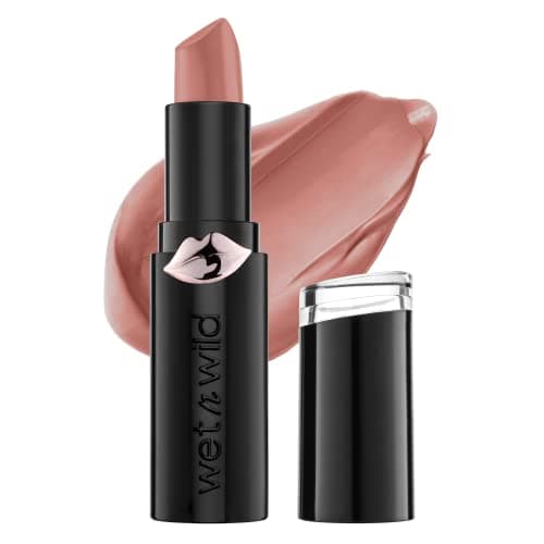 Image of wet n wild Mega Last Matte Lip Color, Semi Matte Hyaluronic Acid Infused, Long Lasting Full Coverage for a Nourishing Pout, Cruelty-Free & Vegan - Bare it All
