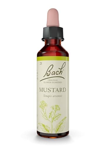 Image of Bach Original Flower Remedies Mustard, Live The Day, Stay Joyful, Emotional Wellness, Natural Flower Essence, 20ml