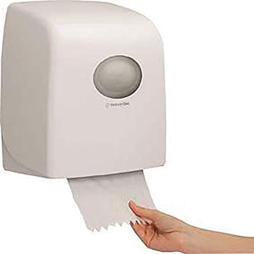 Image of Aquarius Slimroll Rolled Hand Towel Dispenser 6953-1 x White Paper Towel Dispenser