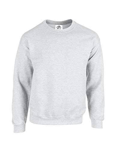 Image of D&H CLOTHING UK Premium Sweatshirts Plain Workwear Casual Crewneck Jumper Sweater Sports Leisure Fleece Grey