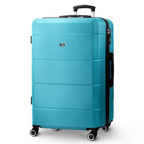 Image of LUGG 28 Inch Jetset Suitcase Hard Shell Case 4 Wheel Travel bag Lightweight ABS Material with TSA Lock Approved for Travel with easyJet, British Airways, RyanAir, Virgin Atlantic, Emirates(75x49x29cm)