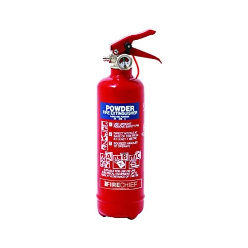 Image of Multi Purpose Powder Fire Extinguisher – Ready to Use in Seconds – 600g ABC Fire Extinguisher for Home & Kitchen Use – 5 Year Guarantee – Firechief Lightweight Travel Extinguisher for Vehicles