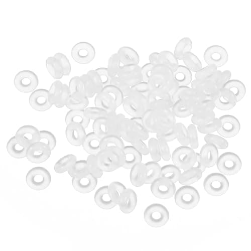 Image of 300PCS Stopper Beads Silicone Stopper Rings Clear O Rings Antiskid Locating Spacers Charm Bracelet Necklace Spacers Beads Hoops for DIY Jewelry Making Accessories(0.24 Inches)