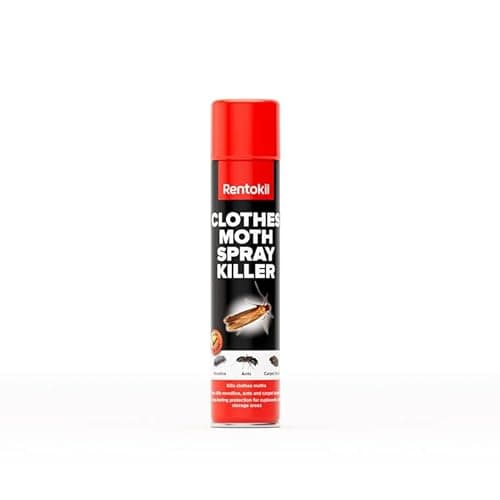 Image of RENTOKIL Clothes Moth Spray Killer 300ml – Powerful Long‑Lasting Protection for Cupboards, Wardrobes & Storage Areas, Eliminates Moths, Larvae & Eggs