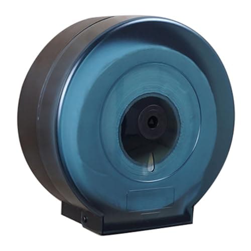 Image of Toilet Paper Dispenser Plastic Toilet Roll Holder Wall Mounted Large Capacity Roll Toilet Tissue Holder Paper Towel Dispenser Box Paper Roll Dispenser for Bathroom Toilet (Blue)