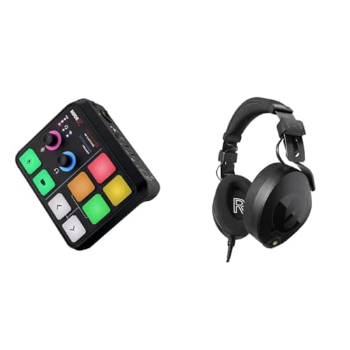 Image of RØDE Streamer X Professional Integrated Audio Interface and 4K Video Capture Card with XLR + RØDE NTH-100 Professional Over-ear Headphones For Content Creation