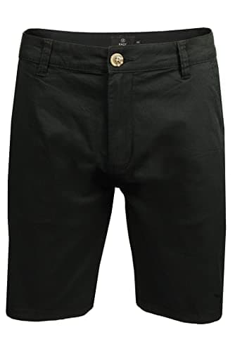 Image of Xact Men's Cotton Stretch Chino Shorts (Black) 38