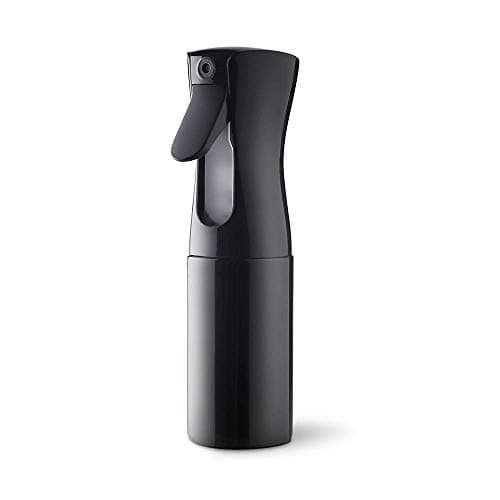 Image of Uervoton Hair Spray Bottle, Continuous Ultra Fine Mist Water Sprayer, Empty Refillable Bottle for Hairstyling, Salon, Skincare, Plants, Pets & Cleaning, 210ml, Black