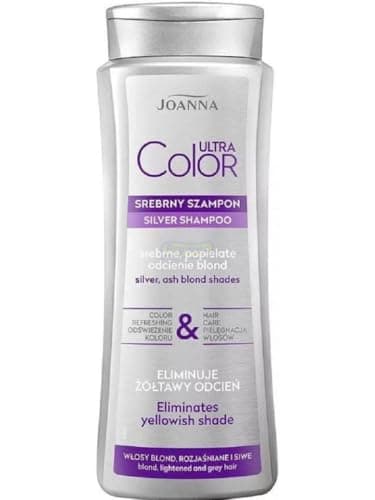 Image of Joanna Ultra Color Shampoo for silver ashy blond shades for Lightened blond and grey hair 200ml