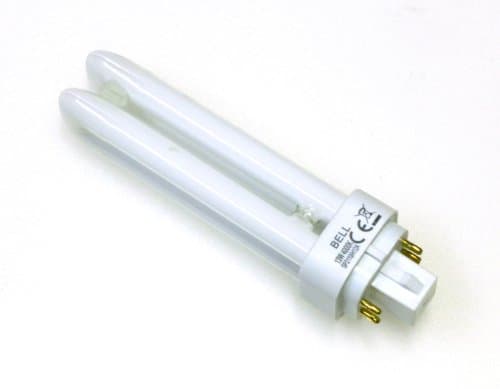 Image of 2X 13 watt Energy Saving Lamp CFL 4 pin 13W Cool White 840 G24q-1 Double Turn BELL