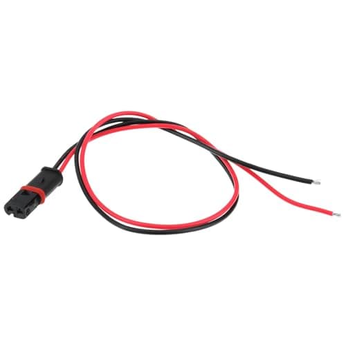 Image of eMagTech Car 2Pin Coolant Thermostat Connector Harness 12527507529 Compatible with BMW E90 3 5 6 7 X3 X5 X6 Z4 M3, 30cm