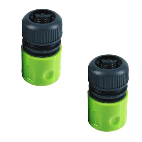 Image of Dunnet Tools 2pc 1/2" Female Hose Connector With Water Stop Garden Hose Parts & Connectors Heavy Duty ABS Plastic Watering Head Quick Connector Accessories