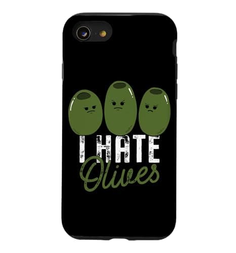 Image of I Hate Olives Funny Food Anti Olive Case for iPhone SE (2020) / 7/8