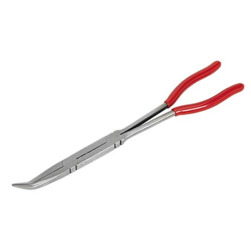 Image of Sealey Ak8592 Needle Nose Pliers 45? Double Joint Long Reach 335Mm