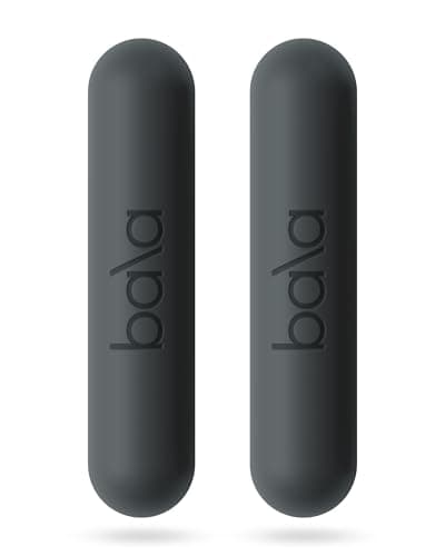 Image of Bala Bars Dumbbell Set for Women & Men, 2lb Dumbbells (Charcoal) - Set of 2 Bars Designed for Walking, Strength Training, HIIT, Boxing & Aerobics - Hand Weights for Working Out at Home