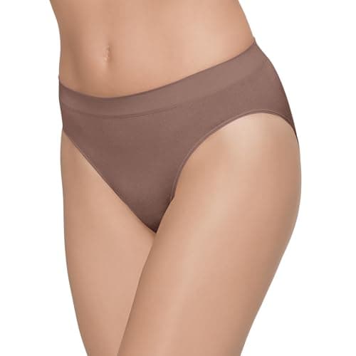 Image of Wacoal Women's B-Smooth High-Cut Panty Briefs, Deep Taupe, XL