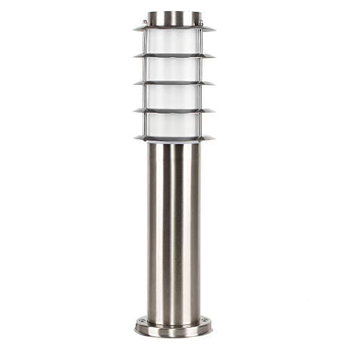 Image of MiniSun | Modern 450mm Stainless Steel Light Post | Post Lights, Home Décor & Improvement Essential | Set of 2 | Includes 4W LED Bulbs [3000K Warm White] | Mains Wired