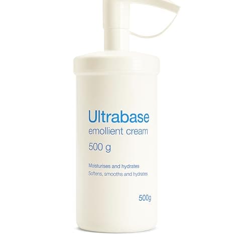 Image of Ultrabase Emollient Cream 500g – Rich Moisturising Skin Therapy for Dry & Sensitive Skin, Fragrance-Free, Hypoallergenic, UK Dermatology Recommended, Intensive Hydration | SterlingSquare
