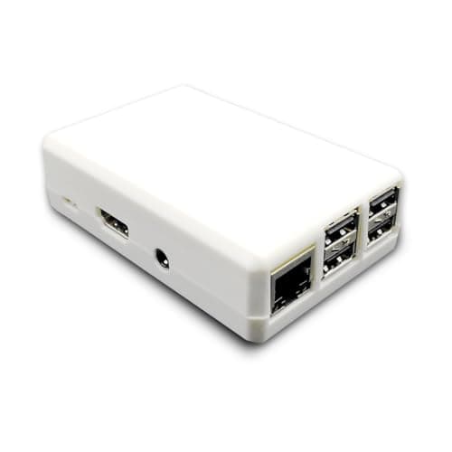 Image of SB Components Closed Case for Raspberry Pi 3 B+, 3, 2B Protective Case Cover For Raspberry Pi - Great for XBMC users! (White)