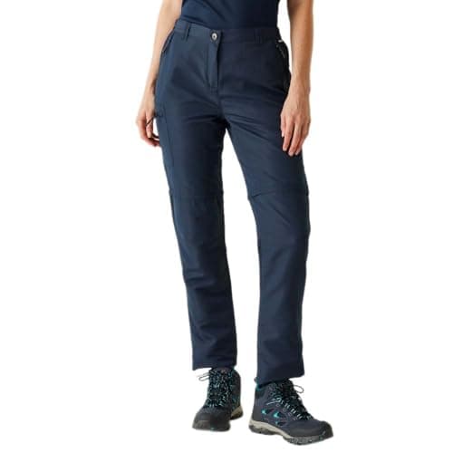 Image of Regatta Womens Chaska Zip Off Trousers III, Navy, 8