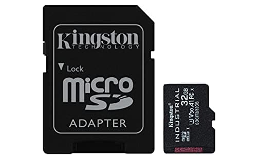 Image of Kingston Industrial microSD - 32GB microSDHC Industrial C10 A1 pSLC Card + SD Adapter - SDCIT2/32GB