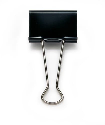 Image of Rapesco 32mm Fold Back Clip - Black (Pack of 100)