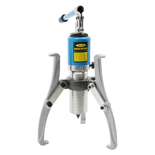 Image of gucdaqc 20Ton Hydraulic Gear Puller, Wheel Bearing Pulling Separator, 2 or 3 Jaws Hydraulic Puller Separator Tool with Case for Pulling Hubs