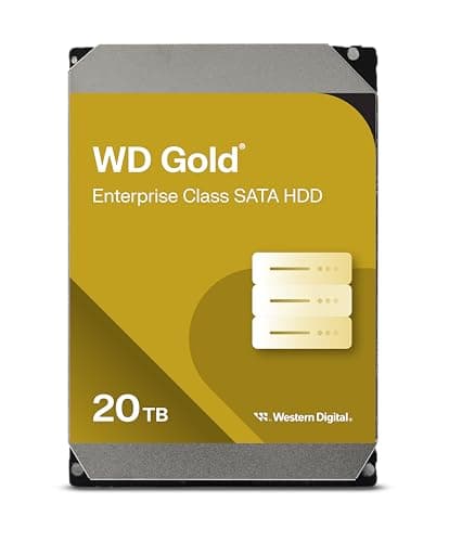 Image of Western Digital 20TB WD Gold Enterprise Class SATA Internal Hard Drive HDD - 7200 RPM, SATA 6 Gb/s, 512 MB Cache, 3.5" - WD203KRYZ