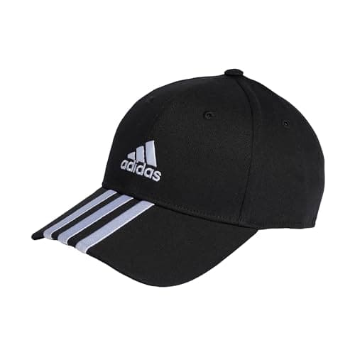 Image of adidas Mens 3S Baseball Cap Black/White One Size