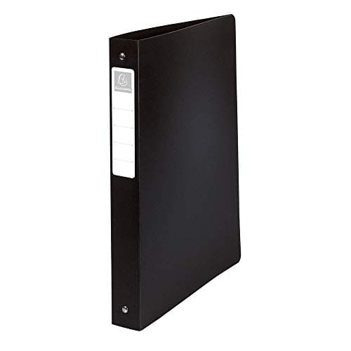 Image of Exacompta - Ref. 51391E - 1 Rigid binder with OPAK label - 4 round rings, diameter 30 mm - Spine 40 mm - External dimensions: 32 x 26.8 cm - Format to be filed A4 Maxi - Colour: black