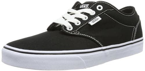 Image of Vans Men's Atwood Low-Top Sneakers, Black White, 3 UK