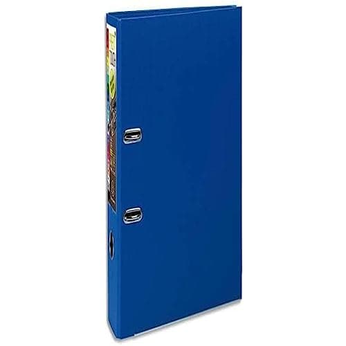 Image of Exacompta - Ref 53352E - Prem'Touch PP Lever Arch File - 320 x 300mm in Size, 2 Rings, Can Hold A4+ Documents, 80mm Spine, 80mm Rings, FSC-Certified - Dark Blue Cover