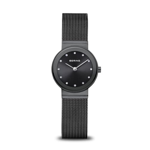 Image of BERING Women Analog Quartz Classic Collection Watch with stainless steel Strap and Sapphire Crystal 10126-077, Grey