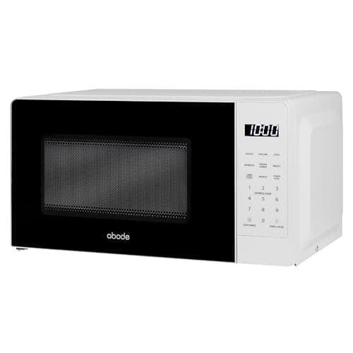 Image of Abode Touch Control Microwave 20 Litre White Digital 700W with Clock & Timer, 5 Auto Cook Settings & Defrost, 10 Power Levels AMT2012 (Touch Control, White)